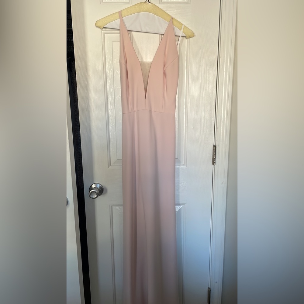 Bella Bridesmaid soft pink bridesmaid dress